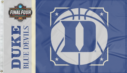 blue and grey Duke Basketball Men's Final Four 3x5 Flag for indoor home décor