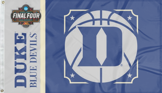 blue and grey Duke Basketball Men's Final Four 3x5 Flag for indoor home décor