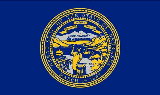 State of Nebraska 3x5 Flag