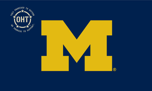 Operation Hat Trick - Michigan Wolverines 3x5 Flag