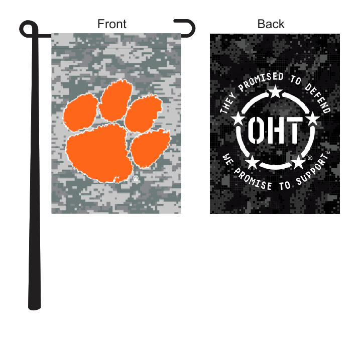 Operation Hat Trick - Clemson Tigers Garden Flag