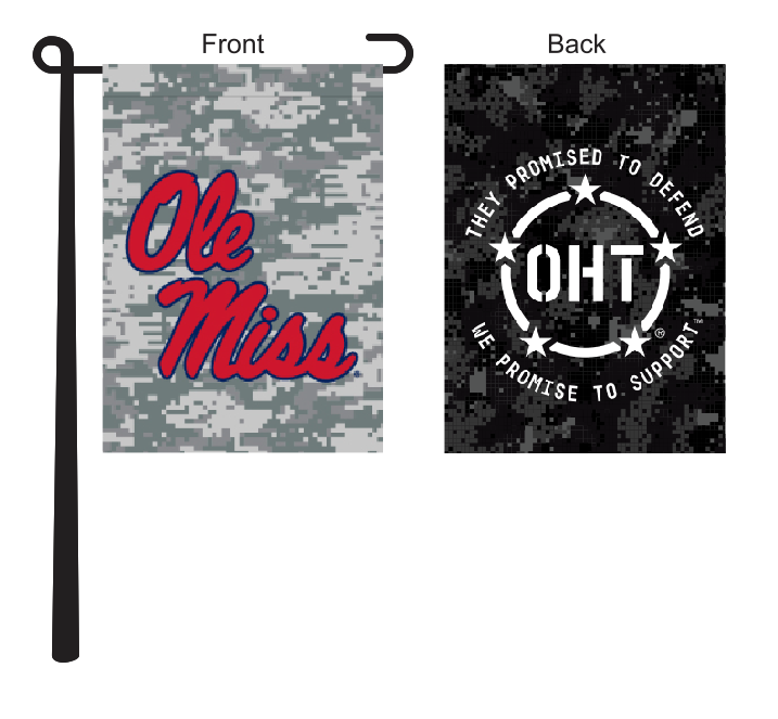 Operation Hat Trick - Ole Miss Rebels Garden Flag