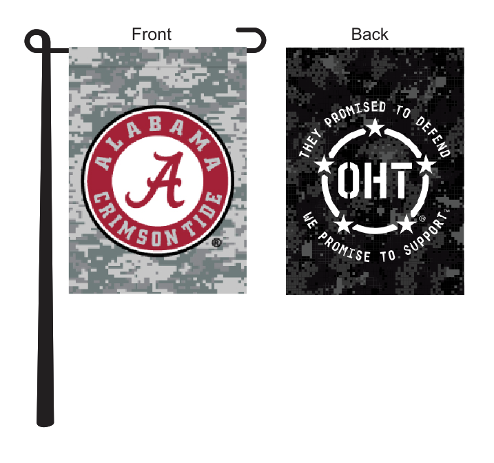 Operation Hat Trick - Alabama Crimson Tide Garden Flag