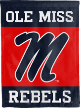 Load image into Gallery viewer, Ole miss double sided house flag for man cave decor
