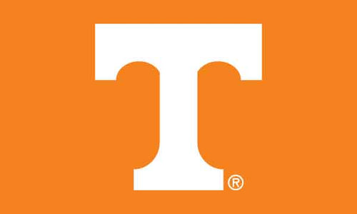 Orange University of Tennessee Applique Flag for sports decor