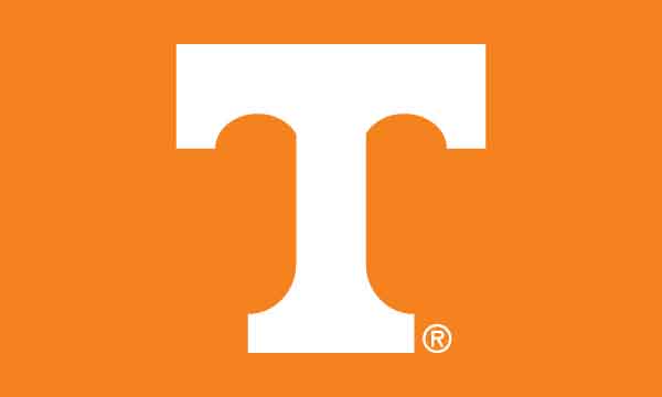 Orange University of Tennessee Applique Flag for sports decor