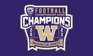 University of Washington 2023 PAC 12 Football Champions 3x5 Flag