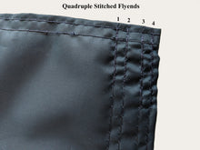 Load image into Gallery viewer, Quadruple-stitched flyends of University of Michigan Applique Flag
