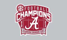 Load image into Gallery viewer, University of Alabama 2023 SEC Football Champions 3x5 Flag
