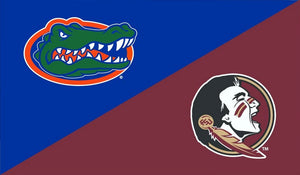 University of Florida - Florida State University 3x5 House Divided Flag