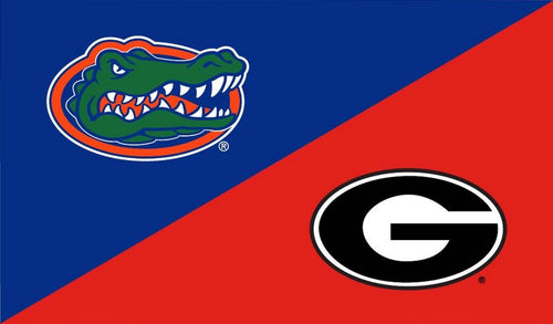 3x5 House Divided Flag with University of Florida and University of Georgia Logos
