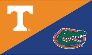 University of Tennessee University of Florida 3x5 House Divided Flag