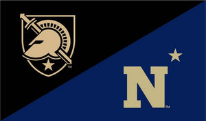 Army West Point - Naval Academy 3x5 House Divided Flag