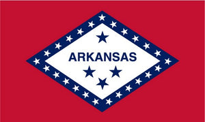 State of Arkansas 3x5 Flag