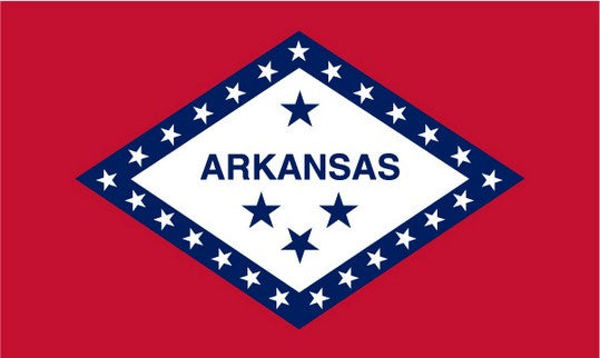 State of Arkansas 3x5 Flag