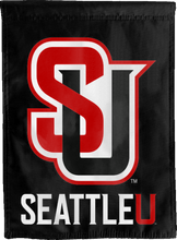 Load image into Gallery viewer, black seattle university double sided house flag for man cave decor
