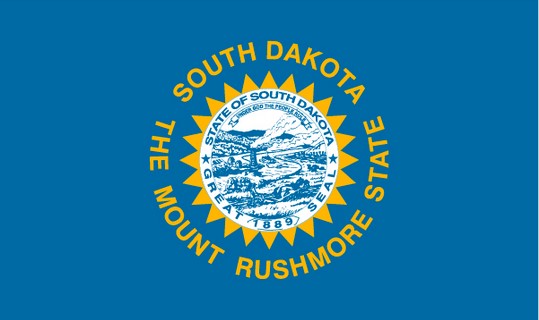 State of South Dakota 3x5 Flag