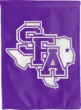 Load image into Gallery viewer, stephen f austin university house flag with sfa logo for man cave decor
