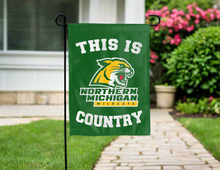 Load image into Gallery viewer, this is northern michigan wildcats country garden flag for yard decor
