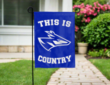 Load image into Gallery viewer, This is UNK Lopers country garden flag hung outside for yard decor
