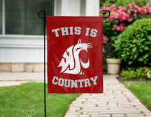 Load image into Gallery viewer, this is Washington State country garden flag hung outside for yard decor
