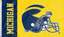 Load image into Gallery viewer, 3x5 University of Michigan Football Flag for man cave decor
