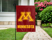 Load image into Gallery viewer, red university of minnesota double sided garden flag for yard decor
