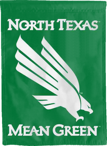 green house flag for man cave decor with north texas mean green logo