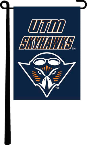 Blue University of Tennessee at Martin Garden Flag with UTM Skyhawks logo