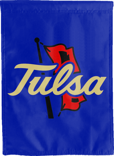 Blue Double Sided University of Tulsa House Flag