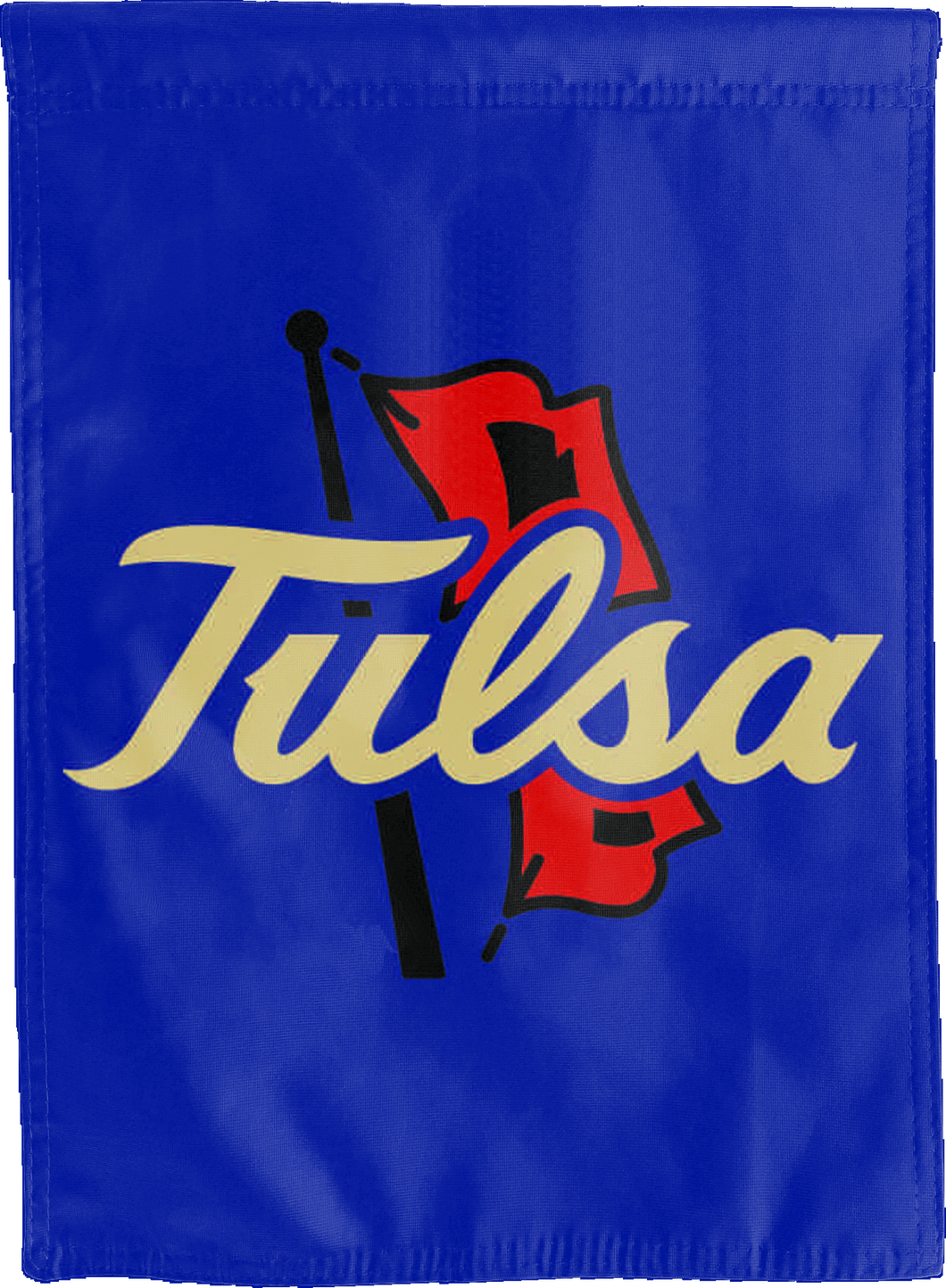 Blue Double Sided University of Tulsa House Flag