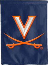 Load image into Gallery viewer, blue university of virginia double sided house flag for man cave decor
