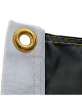 Load image into Gallery viewer, Gold metal grommet of USA-flag style University of Iowa Hawkeyes Applique Flag
