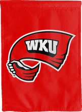 Load image into Gallery viewer, red WKU Double Sided house flag for man cave decor
