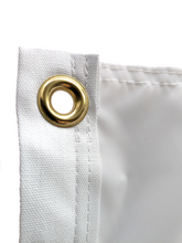 Load image into Gallery viewer, gold metal grommet on white University of texas applique flag
