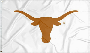 White University of texas applique flag for sports decor