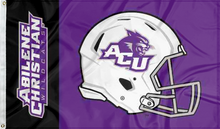 Load image into Gallery viewer, abilene christian university wildcats football flag for college dorm decor
