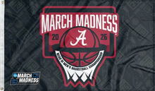 Load image into Gallery viewer, alabama basketball march madness 2026 flag for college dorm decor
