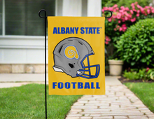 Load image into Gallery viewer, gold albany state football garden flag for yard decor
