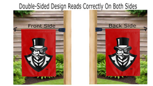 Load image into Gallery viewer, austin peay mascot logo reading correctly on both sides of garden flag
