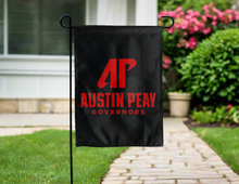 Load image into Gallery viewer, austin peay state university garden flag hung outside for yard decor
