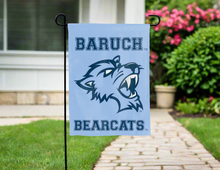 Load image into Gallery viewer, light blue baruch college double sided garden flag for yard decor
