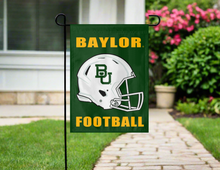 Load image into Gallery viewer, green baylor football double sided garden flag for yard decor
