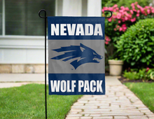 Load image into Gallery viewer, blue and grey university of nevada reno double sided garden flag for yard decor
