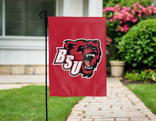 Load image into Gallery viewer, red bridgewater state university double sided garden flag for yard decor

