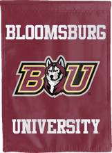 Load image into Gallery viewer, bu bloomsburg university double sided house flag for college dorm decor
