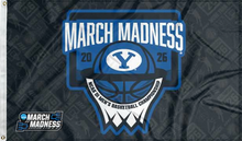 Load image into Gallery viewer, byu basketball march madness 2026 flag for college dorm decor
