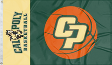 Load image into Gallery viewer, cal poly mustangs basketball flag for college dorm decor
