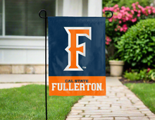 Load image into Gallery viewer, cal state fullerton double sided garden flag for yard decor
