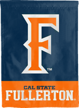 Load image into Gallery viewer, cal state fullerton university double sided house flag for man cave decor
